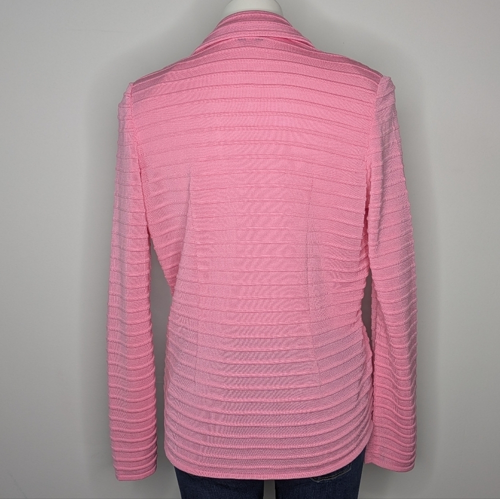 Misook Pink Textured Single Button Professional S… - image 6
